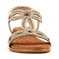 Lunar Wide Fit Sandal Indigo JLH616BG BEIGE