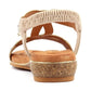 Lunar Wide Fit Sandal Indigo JLH616BG BEIGE