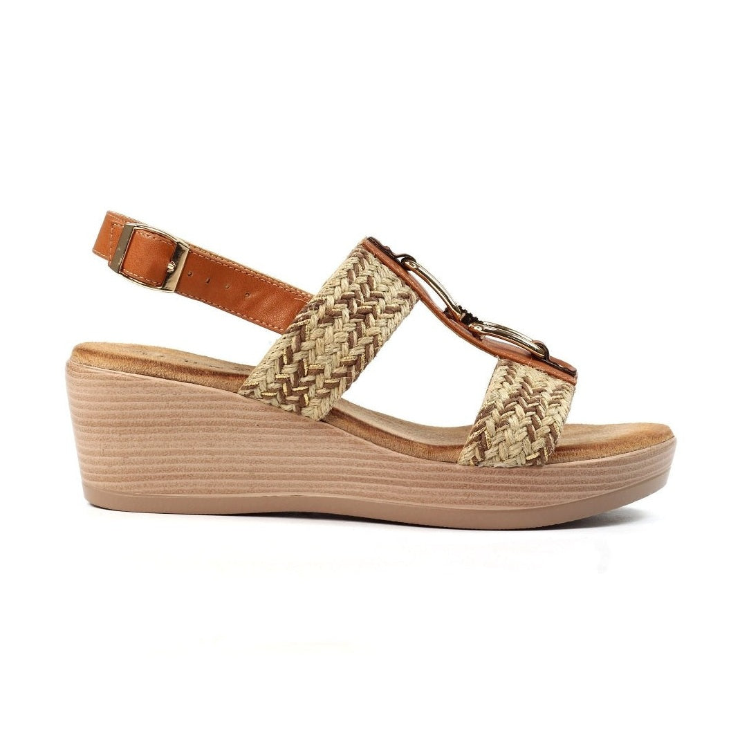 Lunar wedge Sandal Jamie JLY242TN TAN