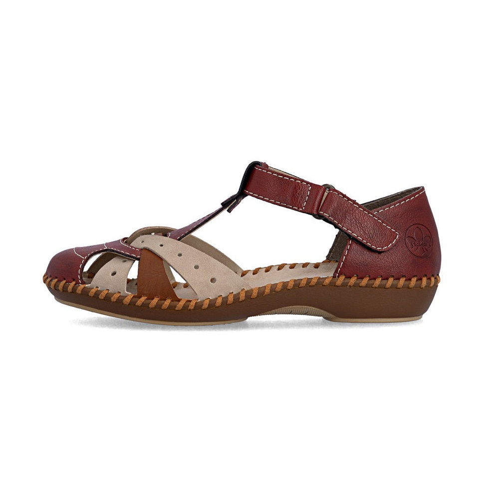 Rieker Casual Sandal Shoe M1655-34 RED