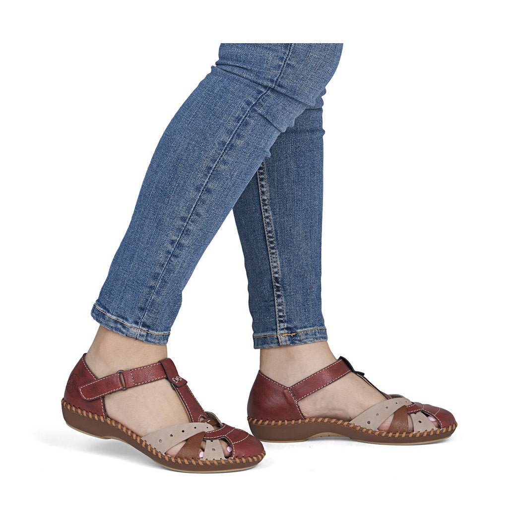 Rieker Casual Sandal Shoe M1655-34 RED