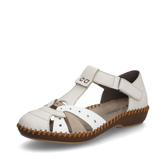 Rieker Casual sandal shoe M1655-61 CREAM