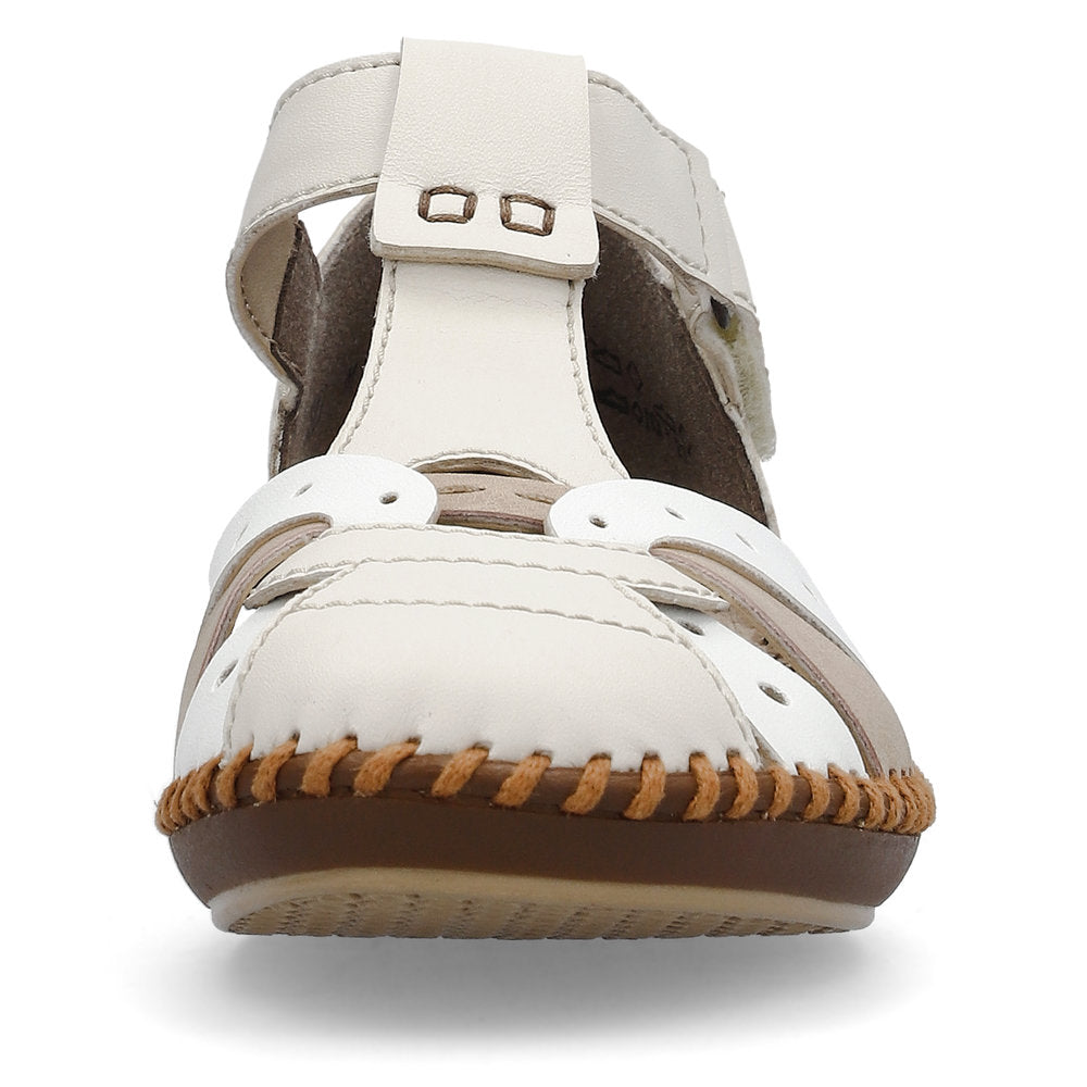 Rieker Casual sandal shoe M1655-61 CREAM