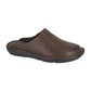 Roamers M487 BROWN Leather Slip On Mule Sandal