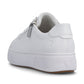 Rieker Platform Trainer With Lace And Zip M7701-80 WHITE