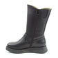 Heavenly Feet Bella BLACK Mid Calf Wedge Zip Boot