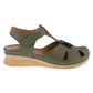 Adesso  MEADOW Olive Soft Leather Closed Toe Sandal