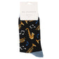 Mr Sparrow Brass Band BLACK Quality Bamboo Socks MR119
