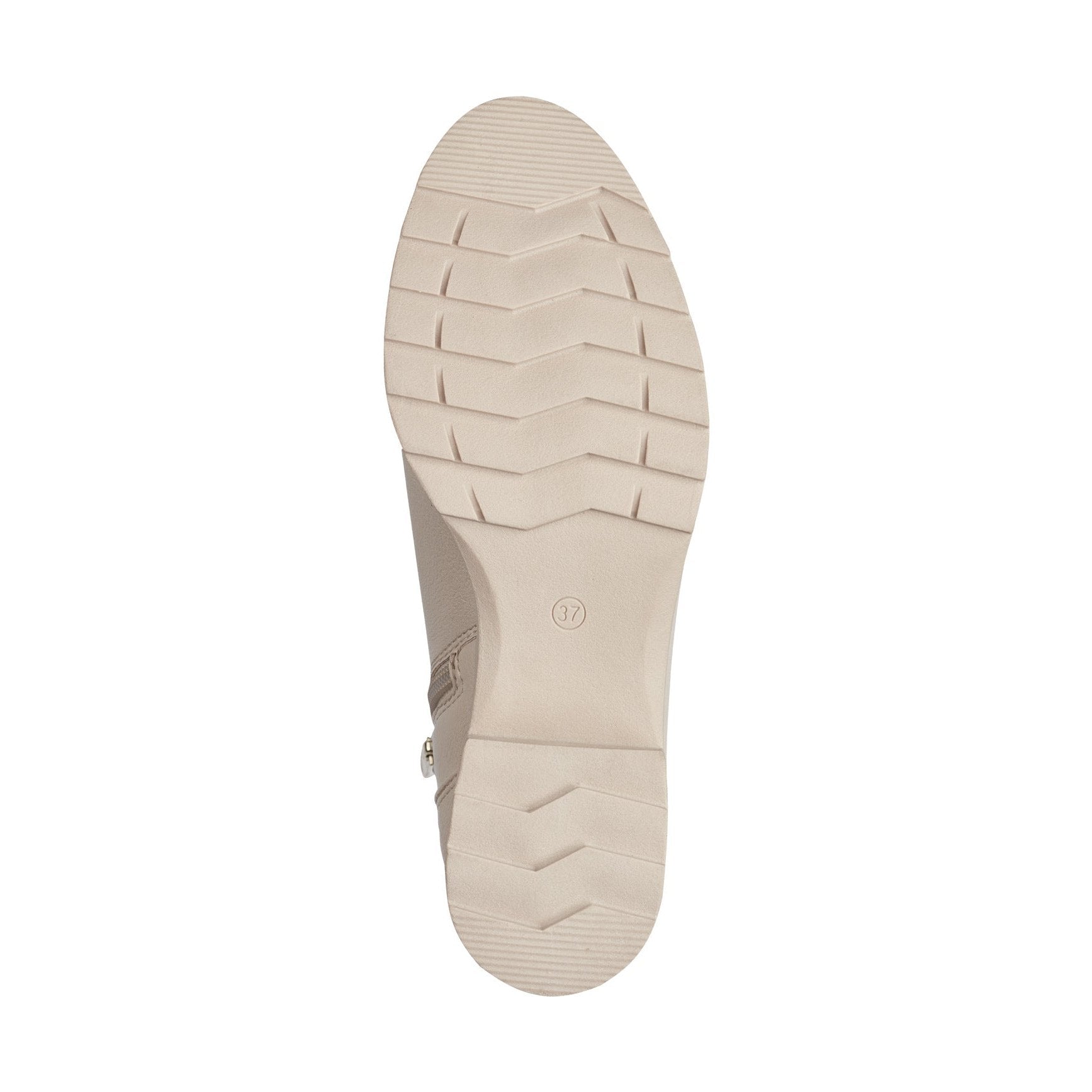 Marco Tozzi 25806 CREAM Chunky Sole Chelsea Boot with Zip