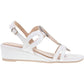 Marco Tozzi 28200-44 WHITE Low Wedge Dress Sandal 28200-44
