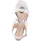 Marco Tozzi 28200-44 WHITE Low Wedge Dress Sandal 28200-44