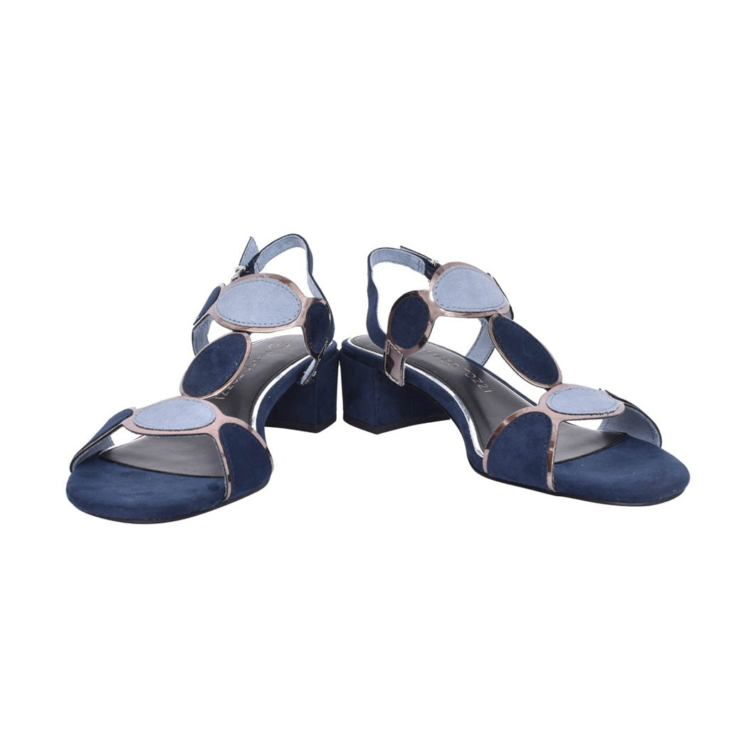 Marco Tozzi 28230-89 NAVY Block Heel Dress Sandal