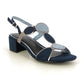 Marco Tozzi 28230-89 NAVY Block Heel Dress Sandal