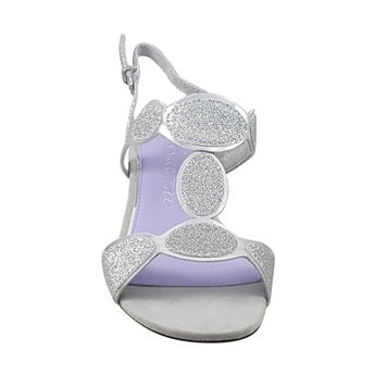 Marco Tozzi 28231 Block Heel Dress Sandal SILVER 28231