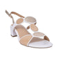 Marco Tozzi 28231 Block Heel Dress Sandal WHITE
