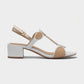 Marco Tozzi 28231 Block Heel Dress Sandal WHITE