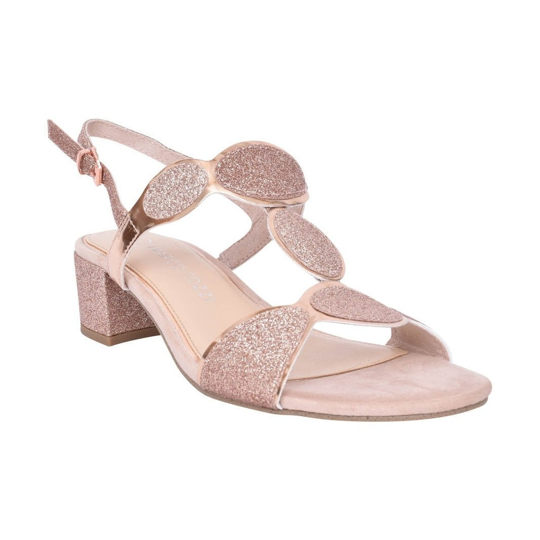 Marco Tozzi 28231 ROSE GOLD Block Heel Dress Sandal 28231