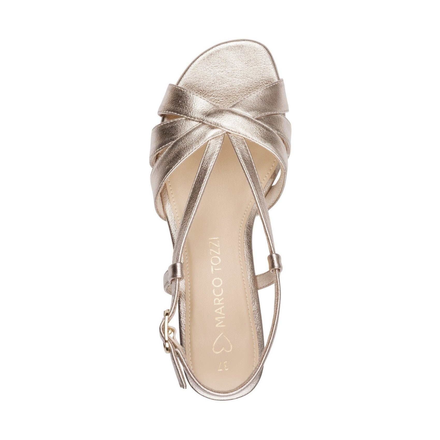 Marco Tozzi 28288-46 PLATINUM Low Heel Dress Sandal 28288-46-957