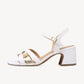 Marco Tozzi 28337-44 WHITE Block Heel Dress sandal 28337-44