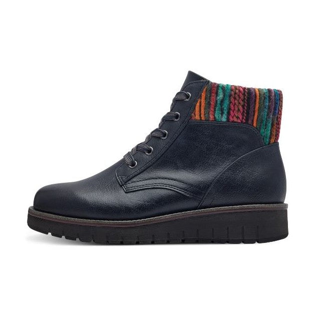 Marco Tozzi Boot 25229-41 Ankle boot with lace and zip NAVY 25229-41