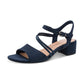 Marco Tozzi Low Block Heel Dress Sandal NAVY 28205-46-805