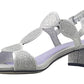 Marco Tozzi 28231 Block Heel Dress Sandal SILVER 28231