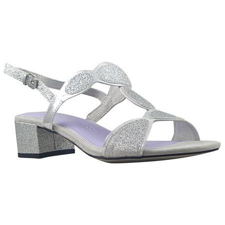 Marco Tozzi 28231 Block Heel Dress Sandal SILVER 28231