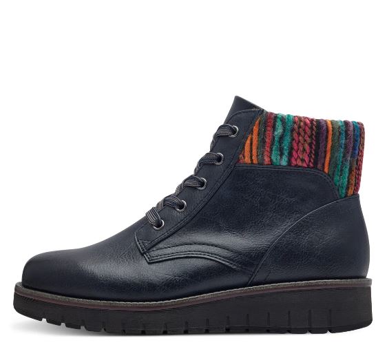 Marco Tozzi Boot 25229-41 Ankle boot with lace and zip NAVY 25229-41