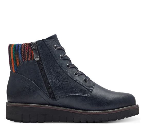 Marco Tozzi Boot 25229-41 Ankle boot with lace and zip NAVY 25229-41