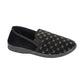 Mens Full Slipper Kevin in Black MS466