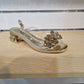 Misstyl By Laura Vita Mily21 GOLD Trim Low Heel Clear See Through Occasion Shoe