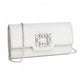 Miss Lulu Clm2461 SILVER Shimmer Handbag 2461