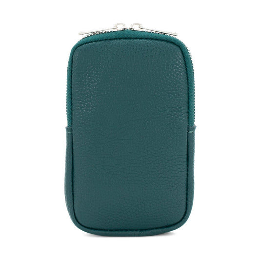 Moda Express Leather Phone Pouch Crossbody Long Strap Bag 15003 TEAL