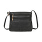 Moda Express Small Multi Pocket Crossbody Handbag 9632 BLACK