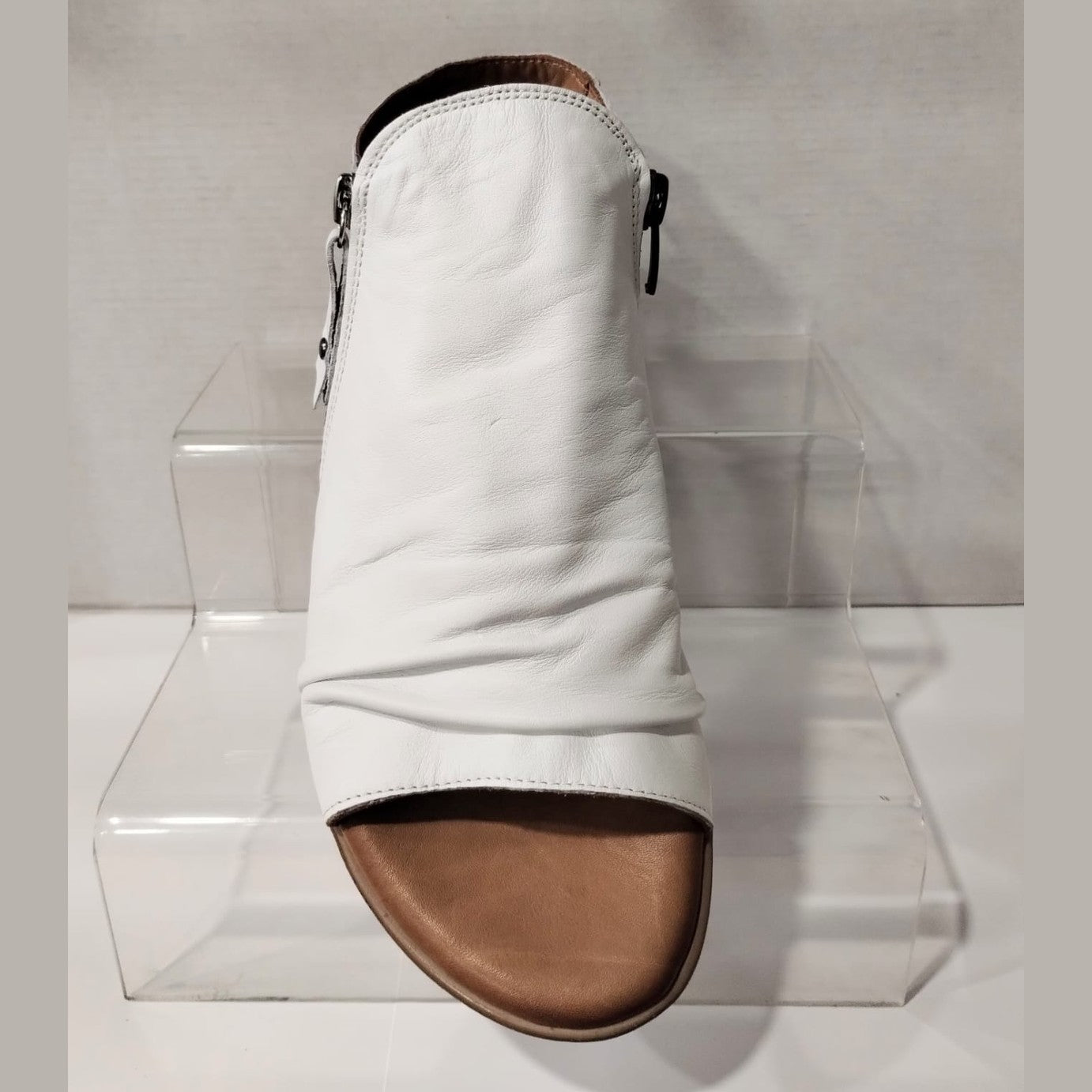 Modella Maisie Soft Leather Comfort Sandal with side Zip