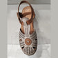 Modella Onyx MUSHROOM Soft Leather T Bar Sandal