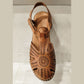 Modella Onyx Tan / KHAKI Soft Leather T Bar Sandal