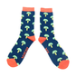 Mr Heron Broccoli quality bamboo Socks NAVY MH240