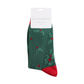Mr Heron Holly Sprigs GREEN Quality Bamboo Socks MR188