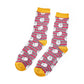 Mr Heron Sheep & Stripes GREY Quality Bamboo Socks MH126