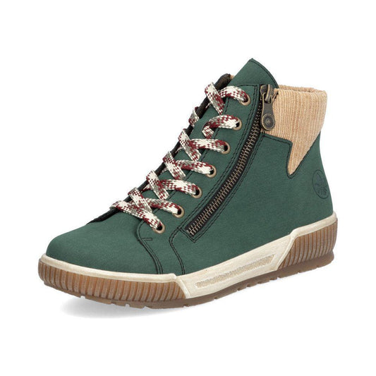 Rieker N0709 GREEN Trainer Style Ankle Boot N0709-54