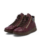 Rieker Extra Wide Casual Ankle Boot with lace and ZipN1305 WINE N1305-35