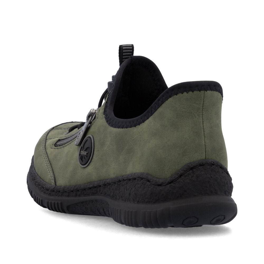 Rieker N3267 GREEN Slip On Casual Shoe N3267-52