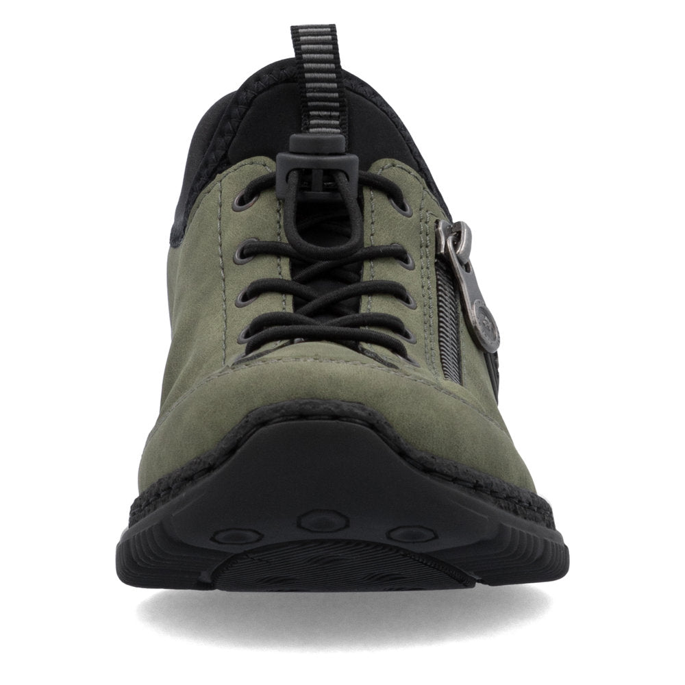 Rieker N3267 GREEN Slip On Casual Shoe N3267-52