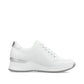 Rieker Trainer N4322-80 Smart Wide Fitting Wedge Trainer WHITE N4322-80
