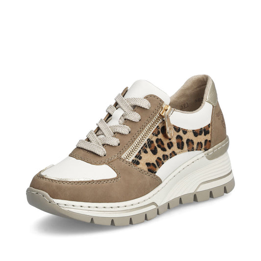 Rieker Smart Wedge Trainer N8308-64 BEIGE COMBO