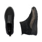 Rieker N9362 BLACK Combination Trainer Style Wedge Zip Boot N9362-01
