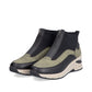 Rieker Ladies Boot N9362 GREEN Trainer style front zip ankle boot N9362-54