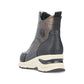 Rieker Ladies Boot N9381 Trainer style front zip Ankle  Boot with wedge sole BRONZE N9381-60