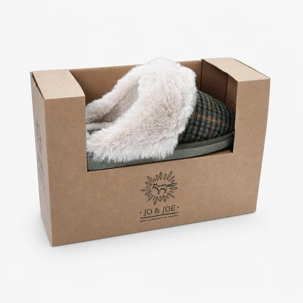 Jo & Joe Gretna GREEN Fur Cuff Mule Slipper